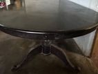 Mahogany Dining Black Table with 8 Chair