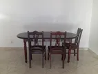 Mahogany Dining Table with 6 Chairs