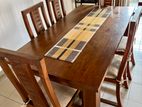 Mahogany Dining Table with Chairs