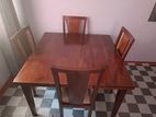Mahogany Dining Table with 4 Chairs