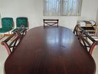 Mahogany Dining Table with 6 Chairs