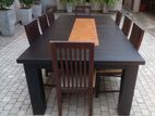 Mahogany Dining Table with 8 Chairs