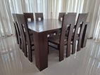 Mahogany Dining Table with 8 Chairs