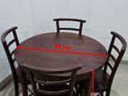 Mahogany Dining Table with Four Chairs