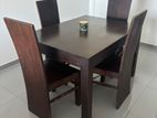 Mahogany Dinning Table Set (4 Chairs and Table)