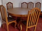 Mahogany Dinning Table with Six Chairs