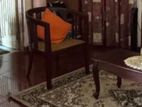 Mahogany Full Sofa Set with Center Table