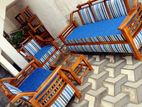 Mahogany Sofa Set Rebond Cushion