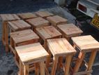 Mahogany Stools height 18 inches