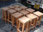 Mahogany Stools Wooden 18 inch height