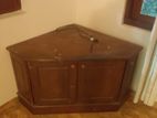 mahogany TV stand and cabinet