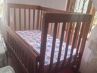Mahogany Wood Baby Cot