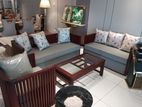 Mahogany Wood Sofa Set - N14