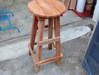 Mahogany wooden bar stools
