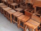 Mahogany Wooden Stools 18 Inch