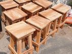 Mahogany Wooden Stools 18 Inches