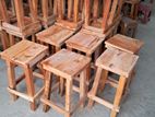 Mahogany Wooden Stools Brand New