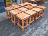Mahogany wooden stools