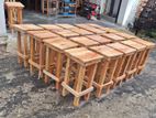 Mahogany wooden stools Height 18 inches