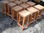 Mahogany Wooden Stools height 18 inches