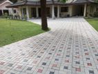 Malaysian Garden Grass Interlock Paving Design