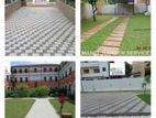 Malaysian Grass Interlock Paving Design Landscaping