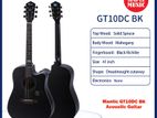 Mantic GT-10DCBK 41 Dreadnaught Cutaway Black Acoustic Guitar