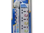 Marke Universal Power Strip 3 Way 05 MTR Extension Cable.