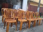 Maroon Plastic Dining Chairs