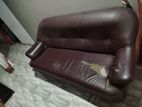 Marron Colour Couch with 2 Chairs