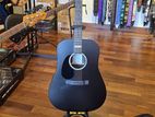 Martin DX Johnny Cash Left-Handed - Jett Black Electric Acoustic Guitar