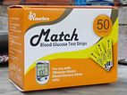 Match Blood Glucose Strips - 50 Pcs