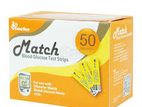 Match Blood Glucose Strips - 50 Pcs