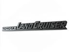 Matt Black Toyota land cruiser badge
