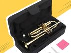 Maverick Bb Trumpet with Case, Gloves, Mouthpiece (Gold)