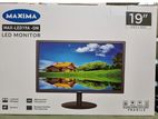 MAXIMA 19" LED Speaker Monitor with HDMI and VGA Output for CCTV DVR