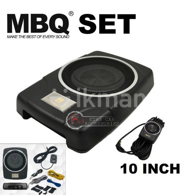 MBQ AW10e 8" /10" Car UnderSeat Super Slim Active Subwoofer for Sale