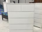 MDF drawer set white - Plain