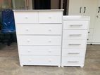 MDF White Chest of Drawer Sets