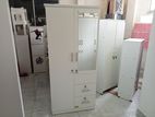 Melamine 2 Door Cupboard with Drawers