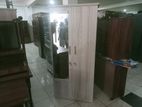 Melamine 2 Door Cupboard with Mirror