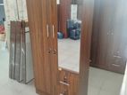 Melamine 2D Cupboard With Side-rack Drawers