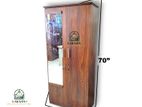 Melamine 2D Cupboard With Side-rack @ Glass