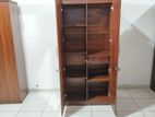Melamine 2D Cupboard With Siderack Glass