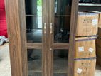 Melamine 2D Glass Cupboard