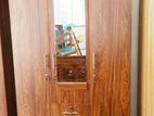 Melamine 3 Door Mirror Drawers Wardrobe Code 7189