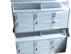 MELAMINE 3D PANRTY CUPBOARD WHITE