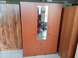Melamine 3door Cupboard with Mirror 005