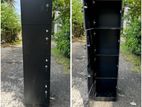 Melamine 4 Door Locker Cupboard Black