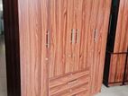 Melamine 4 Door Wardrobe with Bottom Drawers Code